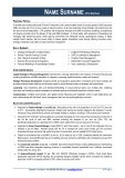 sample of a professional resume